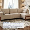Ver imagem 7 de Sofá 4 Lugares Retrátil Bipartido com Chaise Reversível 275cm Holanda
