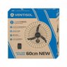 Ventilador de Parede 60cm 220v New Premium Preto Ventisol - 4