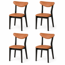 Ver imagem 2 de Kit 4 Cadeira de Jantar Madeira Maciça Floripa Estofada Premium Ergonomica Confortável Di Franco