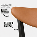 Ver imagem 3 de Kit 4 Cadeira de Jantar Madeira Maciça Floripa Estofada Premium Ergonomica Confortável Di Franco