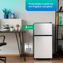 Ver imagem 5 de Frigobar Duplex Hq 90 Litros Cinza Hq-90rdf 220v