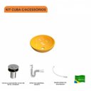 Ver imagem 3 de Kit Cuba R30 com Válvula Click 1 Polegada B e Sifão Pvc e Flexível Compace