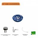 Ver imagem 3 de Kit Cuba R30 com Válvula Click 1 Polegada B e Sifão Pvc e Flexível Compace