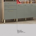 Ver imagem 6 de Kit Cozinha 6 Portas 2 Gavetas Select com Nicho P/ Forno - Avena Touch/ Menta Demóbile