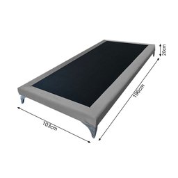 Cama Oriental Premium Solteiro Veludo Cinza - 4