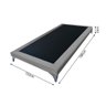 Cama Oriental Premium Solteiro Veludo Cinza - 4