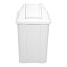 Cesto Quadrado com Tampa Vaivem 100 Litros Amarelo - 3