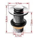 Ver mais imagens de Kit Cuba R30 com Válvula Click 1 Polegada B e Sifão Pvc e Flexível Compace