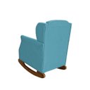 Ver imagem 6 de Poltrona Amamentação Balanço Descanso Helena com Puff Suede Azul Tifany