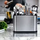 Ver imagem 2 de Escorredor Dispenser Porta Talher Inox 4 Divisórias