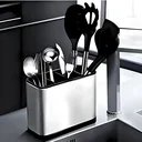 Ver imagem 3 de Escorredor Dispenser Porta Talher Inox 4 Divisórias