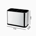 Ver imagem 6 de Escorredor Dispenser Porta Talher Inox 4 Divisórias