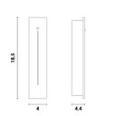 Ver imagem 2 de Balizador Led Rift C/ Sensor de Presença Branco Ip20 Bella Iluminação St3166