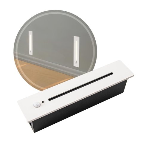Balizador Led Rift C/ Sensor de Presença Branco Ip20 Bella Iluminação St3166
