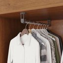 Ver imagem 6 de Guarda-Roupa Casal com Espelhos 6 Portas e 2 Gavetas 177cm Multimóveis Cinamomo/Off White