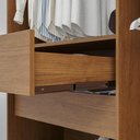 Ver imagem 5 de Guarda-Roupa Casal com Espelhos 6 Portas e 2 Gavetas 177cm Multimóveis Cinamomo/Off White