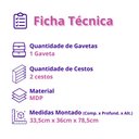Ver imagem 6 de Fruteira de Chão Zaya Multiuso Flex 1 Gaveta Mobilihouse