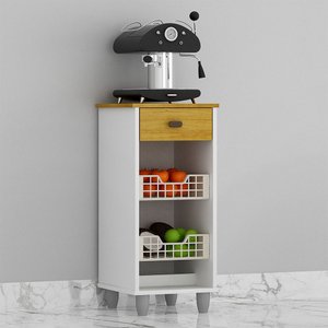 Fruteira de Chão Zaya Multiuso Flex 1 Gaveta Mobilihouse