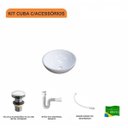 Ver imagem 3 de Kit Cuba R30 com Válvula Click 1 Polegada G e Sifão Pvc e Flexível Compace