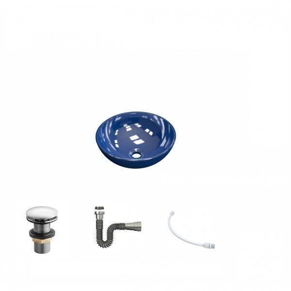 Kit Cuba R30 com Válvula Click 1 Polegada G e Sifão Cromado e Flexível Compace - 2