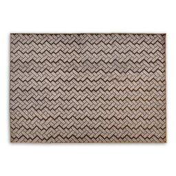 Tapete Carpete Sala Quarto Escritório 1,50x2,00 Zig Zag Marrom - 1