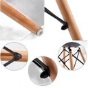 Ver imagem 2 de Mesa de Jantar Redonda Eames Eiffel 100cm Preta