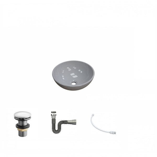 Kit Cuba R30 com Válvula Click 1 Polegada G e Sifão Cromado e Flexível Compace - 2