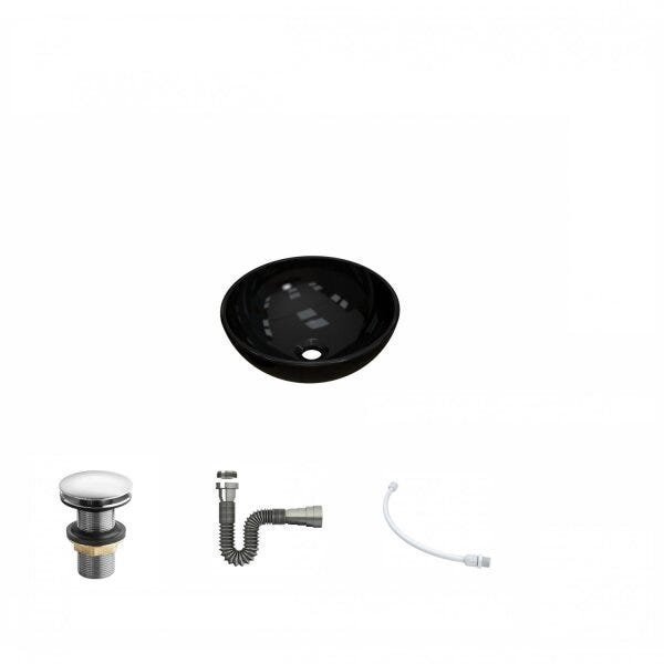 Kit Cuba R30 com Válvula Click 1 Polegada G e Sifão Cromado e Flexível Compace - 2
