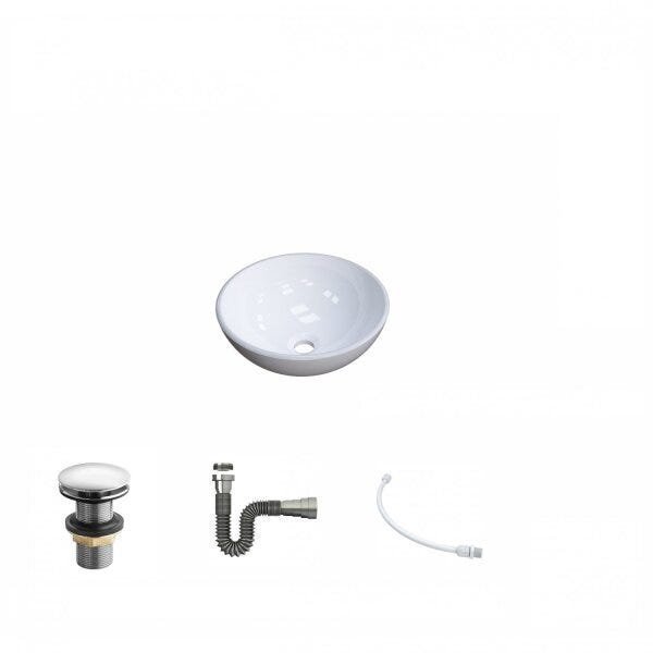 Kit Cuba R30 com Válvula Click 1 Polegada G e Sifão Cromado e Flexível Compace - 2