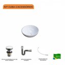 Ver imagem 3 de Kit Cuba R30 com Válvula Click 1 Polegada G e Sifão Cromado e Flexível Compace