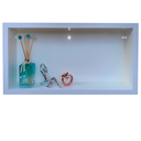 Ver imagem 3 de Nicho Porcelanato Polido Branco Banheiro 60x32cm