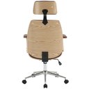 Ver imagem 6 de Cadeira para Escritório presidente Giratória Office Natural Polaris Corano R01 Marrom - Lyam Decor