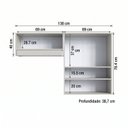 Ver imagem 3 de Área de Serviço Modulada 2 Peças com Varal para Roupas Assis Cor Arenas