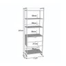 Closet Industrial Casal Loft 2 Módulos Preto Cabideiro com Gavetas Ferro Preto - 4