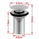 Ver mais imagens de Kit Cuba R30 com Válvula Click 1 Polegada e Meia e Sifão Cromado e Flexível Compace