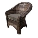 Ver imagem 2 de Conjunto de Poltronas Fibra Sintética Bali - 2 Poltronas + 1 Mesa Centro - Tecido Duna Fendi