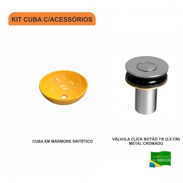 Kit Cuba R30 com Válvula Click Botão 1 Polegada B Compace - 3
