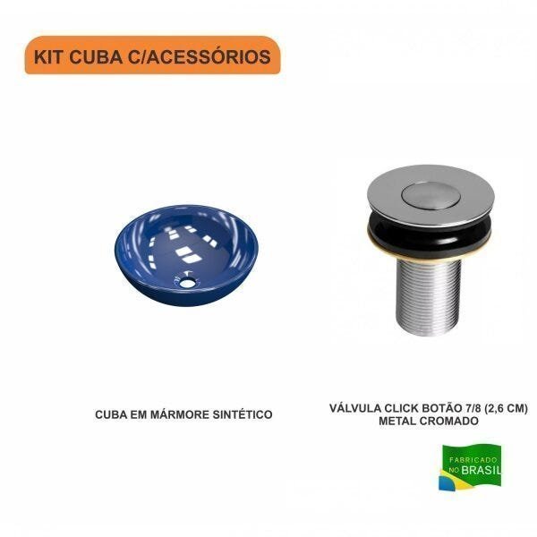 Kit Cuba R30 com Válvula Click Botão 1 Polegada B Compace - 3