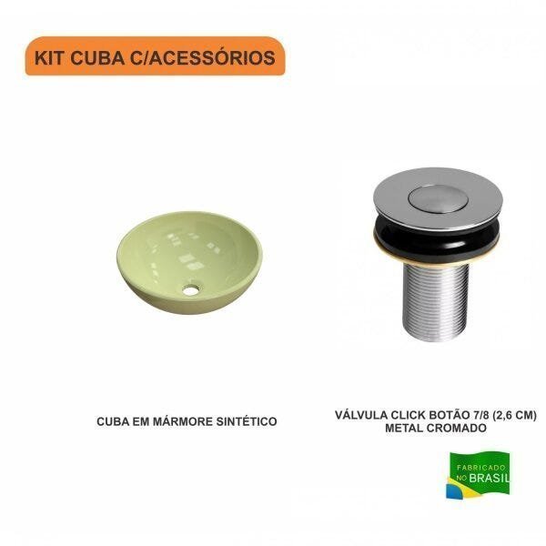 Kit Cuba R30 com Válvula Click Botão 1 Polegada B Compace - 3