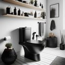 Ver imagem 5 de Ducha Higiênica Banheiro Chuveirinho com Regulador Jato Preto Fosco Grafite Black 1/4 de Volta