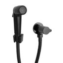 Ver imagem 4 de Ducha Higiênica Banheiro Chuveirinho com Regulador Jato Preto Fosco Grafite Black 1/4 de Volta