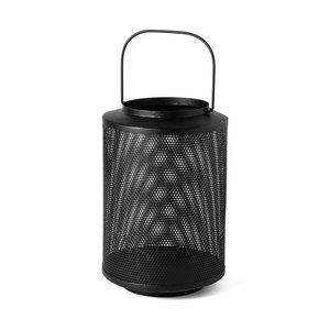 Lanterna Decorativa em Metal Preto 30cm 16879 Mart