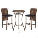 Ver imagem 1 de Mesa Bistro e 2 Banquetas Roma Marrom Corda Náutica 12 Trama Original