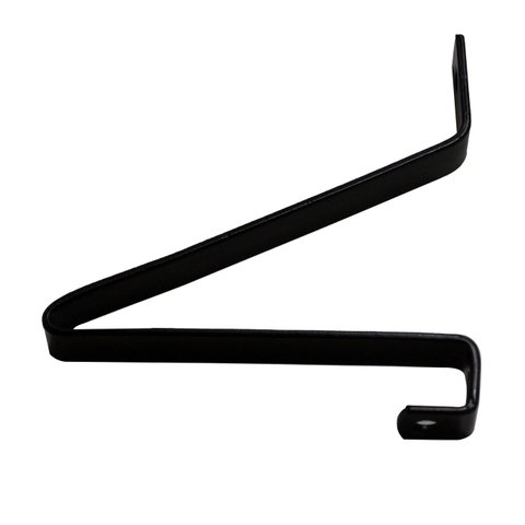 Suporte Vertice Preto 10cm para Prateleiras de Parede Vidro ou Madeira 10 Unidades