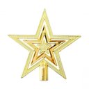 Ver imagem 1 de Ponteira Estrela Vazada para Árvore de Natal Dourada de 19cm