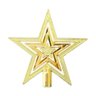 Ponteira Estrela Vazada para Árvore de Natal Dourada de 19cm - 1