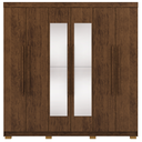 Ver imagem 2 de Guarda Roupa Casal 6 Portas Elegance Imbuia com Espelho Móveis Vila Rica