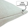 Capa de Almofada Retangular Baguete Linhao Bege Claro 30x50 - 2
