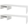 Kit 02 Suportes Para Monitor Stand Home Office Lap 90 cm L03 Branco - Lyam Lyam Decor - 1