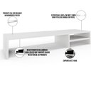 Ver imagem 7 de Kit 02 Suportes para Monitor Stand Home Office Lap 90 cm L03 Branco - Lyam Lyam Decor